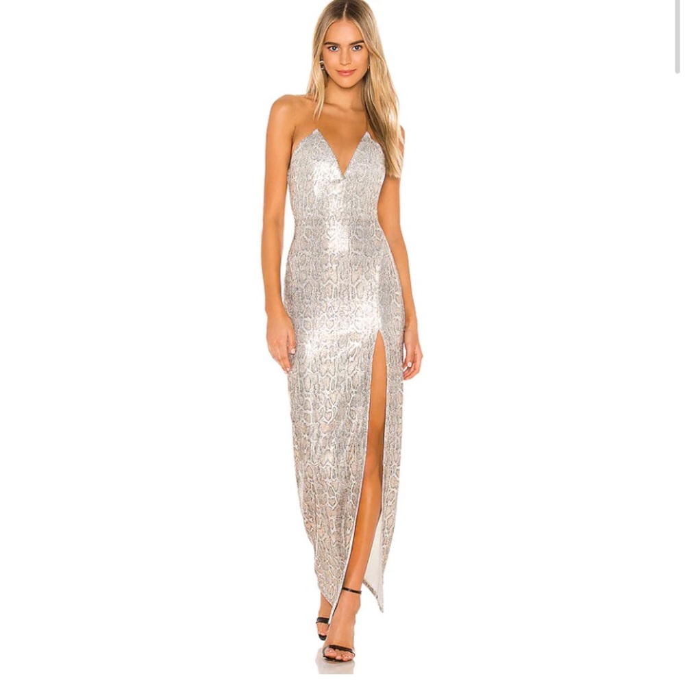 Revolve Formal Dress sequin snake